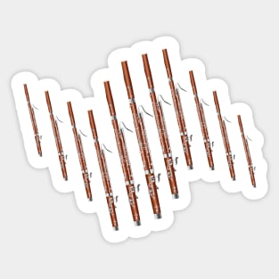 bassoon wave Sticker